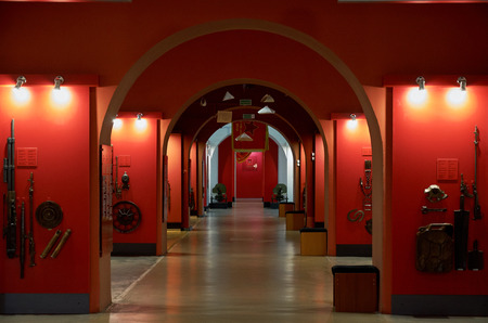 Belarus. Brest. Brest Fortress. The Museum of Defense of the Brest Fortress-Hero. Interior...