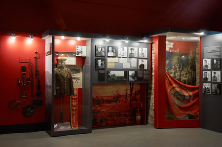 Belarus. Brest. Brest Fortress. Exhibits from the times of the Second World War of the Defense Museum of the Brest Fortress-Hero. May 23, 2017のeditorial素材
