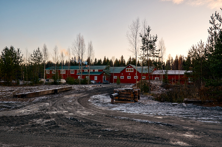 Russia. Karelia. Territory of the dog nurseryのeditorial素材