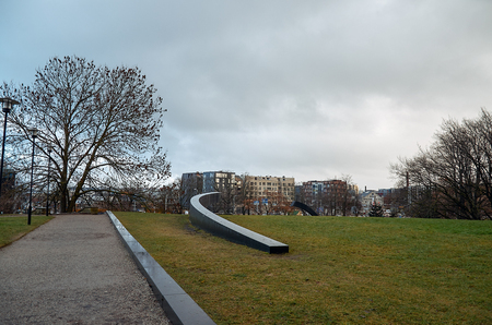 Estonia. Tallinn. The modern part of the city of Tallinn. January 2, 2018のeditorial素材