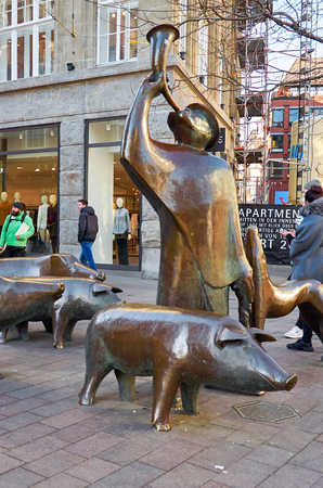 Germany. Bremen. Sculptureのeditorial素材