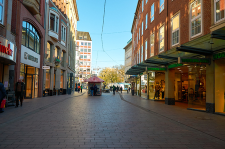 Germany. Bremen. Houses on the streets of Bremen in Germany. February 14, 2018のeditorial素材