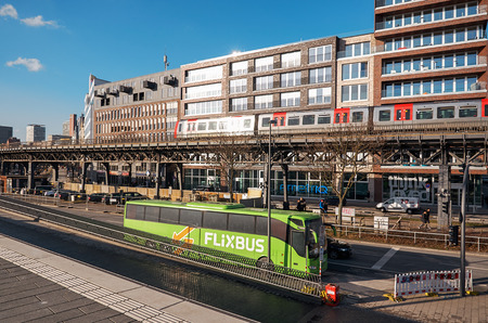 Germany. Hamburg Cityscape of the central part of Hamburg. February 13, 2018