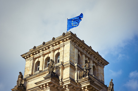 Germany. Berlin. Reichstag building in Berlin. February 16, 2018のeditorial素材