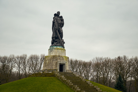Germany. Berlin. Treptow Park. Memorial to the Warrior the Liberator in Berlin. February 17, 2018のeditorial素材
