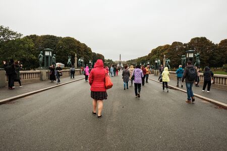 Norway. Oslo. Vigeland Sculpture Park. Part of a large Frogner park. September 18, 2018
