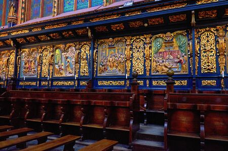 Poland. Krakow. Church of the Assumption of the Blessed Virgin Mary in Krakow. The interior. February 21, 2018のeditorial素材