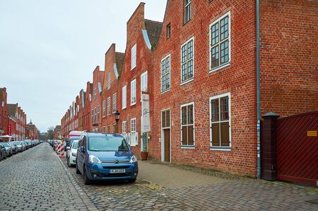 Germany. Potsdam. Dutch Quarter - Potsdam district, built in the Dutch style. February 18, 2018