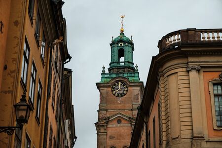 Sweden. Stockholm. Houses and streets of Stockholm. Autumn cityscape. September 17, 2018