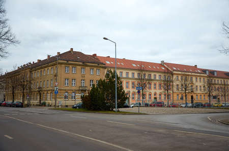 Germany. Potsdam. Houses and streets of Potsdam. Cityscape. February 18, 2018のeditorial素材