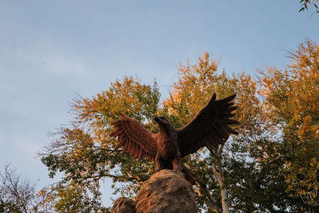 Russia. Kamensk-Shakhtinsky Rostov region. Old Village. The territory of the landscape parkのeditorial素材