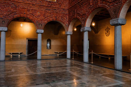 Sweden. Stockholm. Town Hall of Stockholm. The interior of the Town Hall. September 17, 2018のeditorial素材
