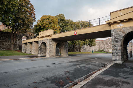 Norway. Oslo. The territory of the Akershus Fortress in Oslo. September 18, 2018のeditorial素材