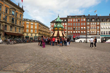 Denmark. Copenhagen. Houses and streets of Copenhagen. City autumn landscape. September 19, 2018のeditorial素材