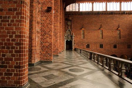 Sweden Stockholm. Town Hall of Stockholm. The interior of the Town Hall. September 17, 2018のeditorial素材