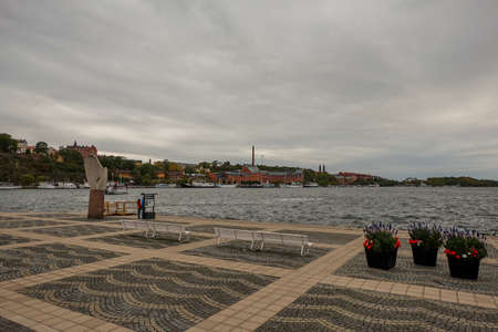 Sweden. Stockholm. Houses and streets of Stockholm. Autumn cityscape. September 17, 2018のeditorial素材