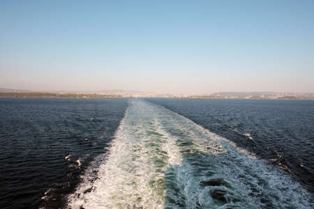 Norway. Oslo. Big white ferry to Oslo. September 18, 2018のeditorial素材