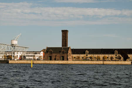 Denmark. Copenhagen. Houses and streets of Copenhagen. City autumn landscape. September 19, 2018のeditorial素材