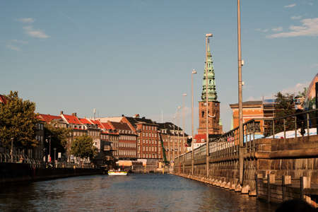Denmark. Copenhagen. Houses and streets of Copenhagen. City autumn landscape. September 19, 2018