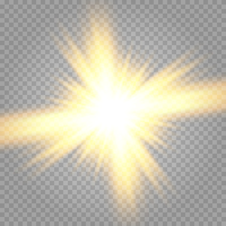 Bright Star. Vector sparkles.のイラスト素材