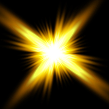Bright Star. Vector sparkles.のイラスト素材