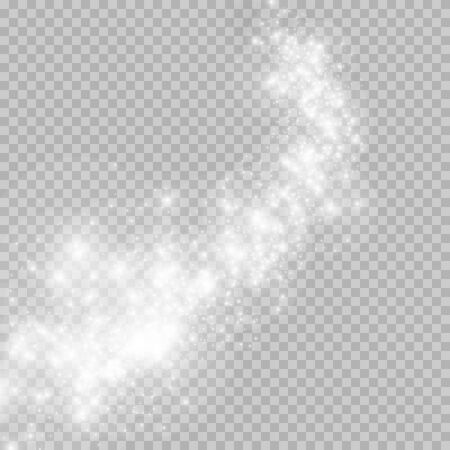 Luminous abstract vector effect, shining star, glitter bursts, on whiteのイラスト素材