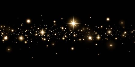 Sparkling magical dust. On a textural black and white background. Celebration abstract background...