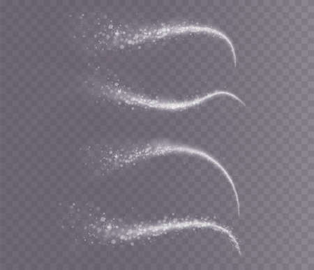 Cold winter wind texture. Holiday vector blizzard. Christmas effect ofのイラスト素材