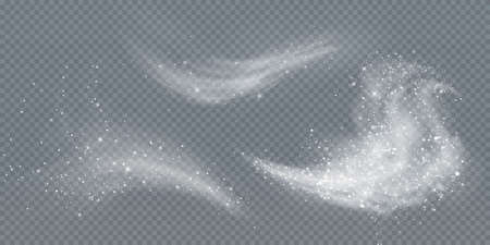 Christmas background. Powder PNG. Magic shining gold dust. Fine, shinyのイラスト素材