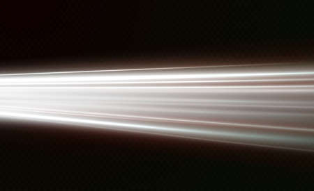 White horizontal lens flares pack. Laser beams, horizontal light raysのイラスト素材