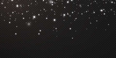 Shining stars fly across the night sky amidst the reflectionのイラスト素材