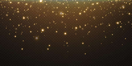 Christmas glowing light bokeh confetti and spark overlay texture forのイラスト素材