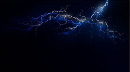 Light isolated vector blue lightning png. Magic light abstract linesのイラスト素材
