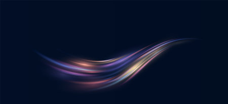 futuristic abstract technology background featuring fast-moving speed lines.のイラスト素材