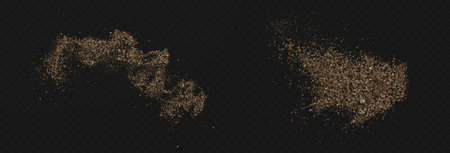 dark, mysterious background with exploding cocoa, coffee splashes, and texturedのイラスト素材