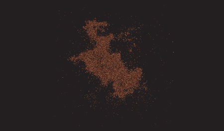 dark, mysterious background with exploding cocoa, coffee splashes, and texturedのイラスト素材