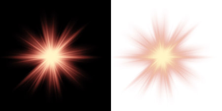 vibrant, futuristic abstract image with glowing lights, sparks, sunbeams, and digital effects evoking energy, nature, and celebration.のイラスト素材