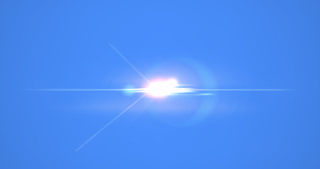 This is a Bright Sunlight Flare PNG Overlay designed specificallyの写真素材