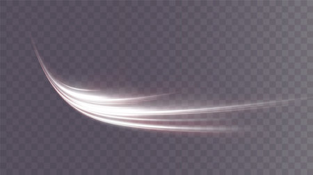 Light white Twirl. Curve light effect of white line. Luminousのイラスト素材