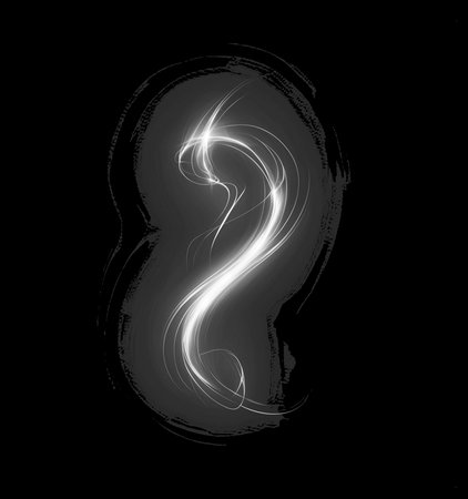 Abstract Light Swirl PNG Effect with Transparent Background for Overlayの素材