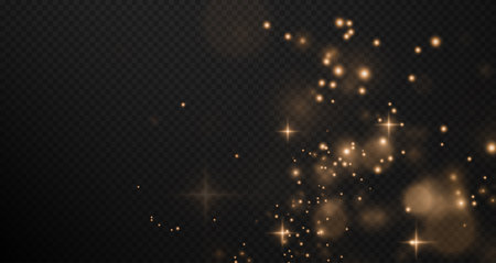 stock illustration featuring a shimmering gold bokeh effect, creating aのイラスト素材