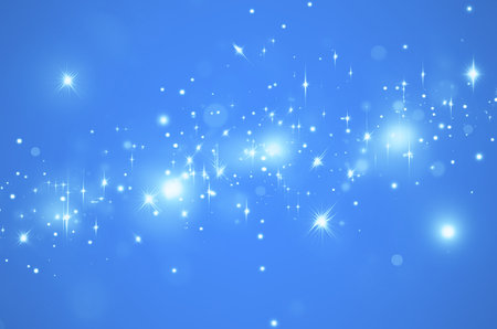 Starry Light Texture Background PNG Overlay with Blue Sparkles andの素材