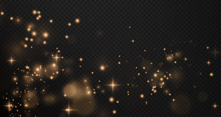 stock illustration featuring a shimmering gold bokeh effect, creating aのイラスト素材