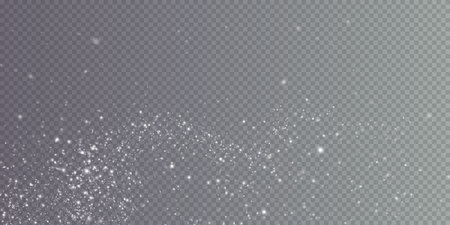 Bokeh light lights effect background. White png dust light. Christmasのイラスト素材