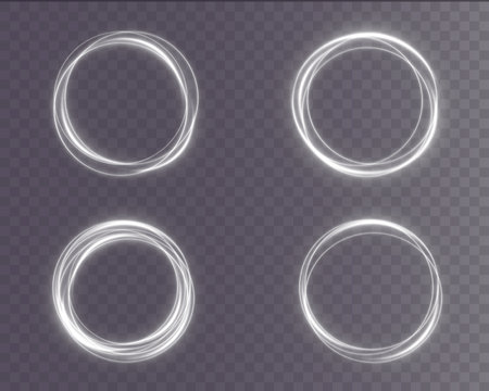 Vector stock illustration featuring everyday glowing light effects with motionのイラスト素材