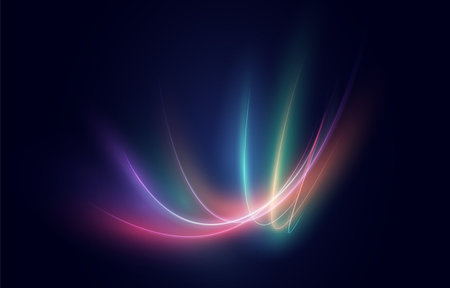 futuristic abstract technology background featuring fast-moving speed lines.のイラスト素材