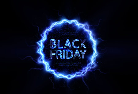 Discount round blue banner. Shining discount circle with the effectのイラスト素材