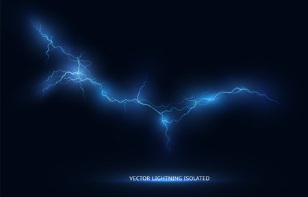 dramatic storm themed background featuring intense lightning strikes, glowing electricのイラスト素材