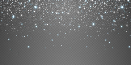 Shining stars fly across the night sky amidst the reflectionのイラスト素材