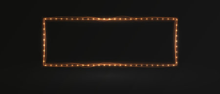 Set of colorful neon frames in square and rectangular shapesのイラスト素材